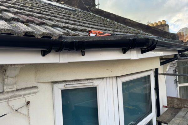 completed new bargeboard, fascia and replacement guttering